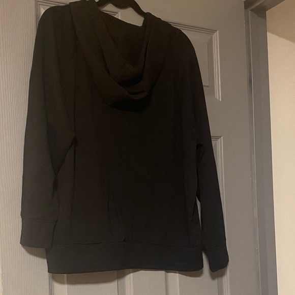 Eddie Bauer Women’s XL Charcoal Black Classic Hoodie Sweatshirt Warm Winter - Picture 4 of 4